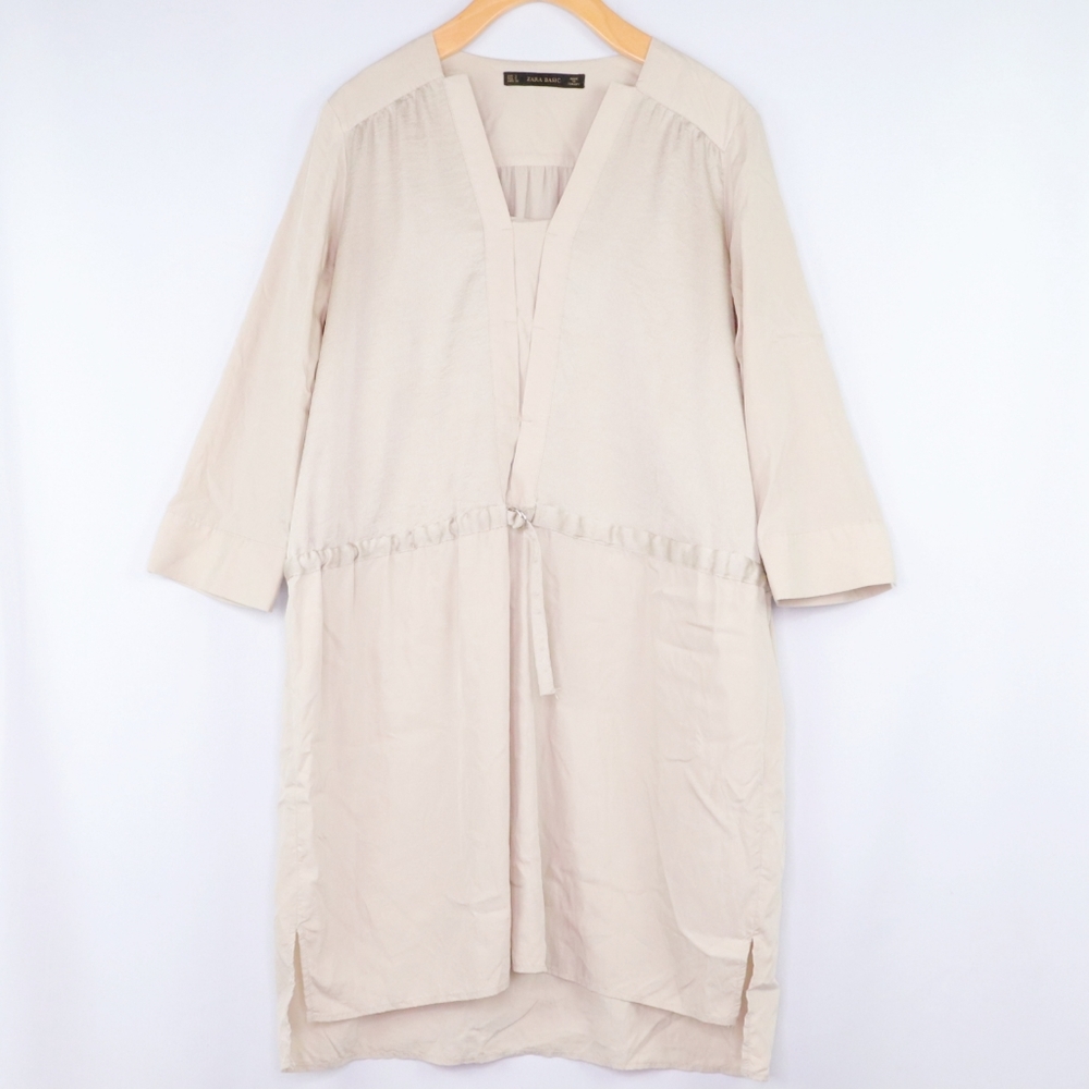 Zara Basic | Oversized BOHO Cinched Tunic Dress